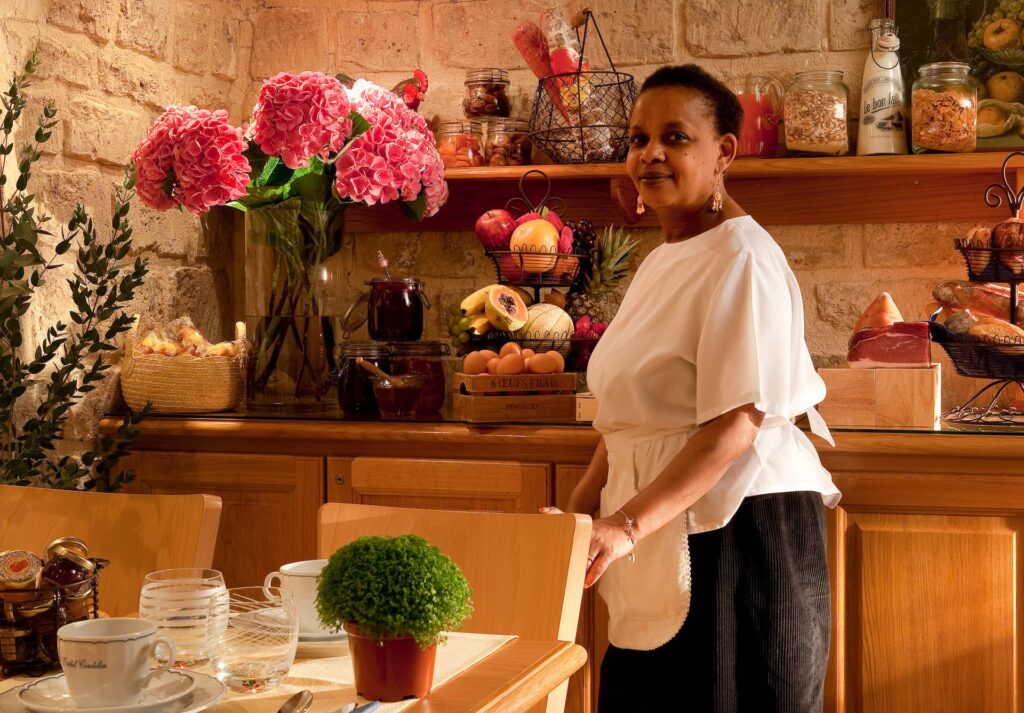 Petit-déjeuner à l'hôtel Cordélia